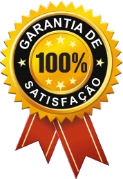 Selo de garantia de 100% de satisfação